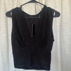 Black SAINTS Crop Top (L)